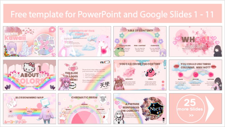 Aesthetic Kawaii Template PowerPoint Templates And Google Slides