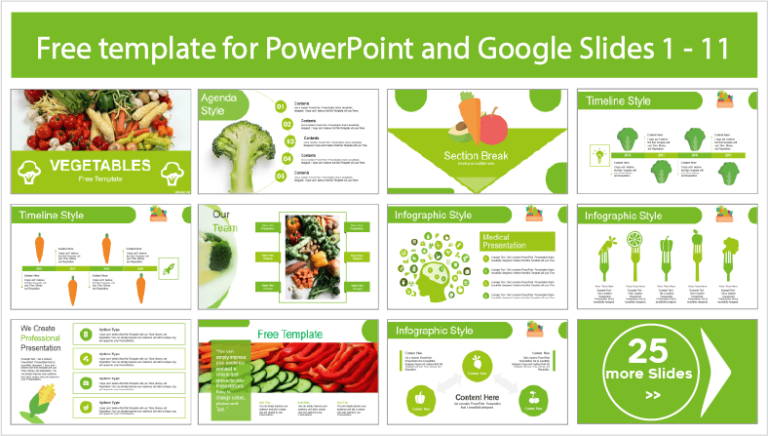 Edible Vegetables Template - PowerPoint Templates and Google Slides