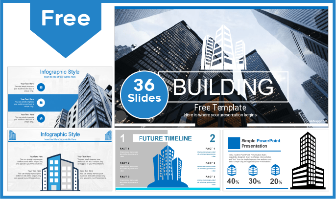 Free Buildings Template for PowerPoint and Google Slides.