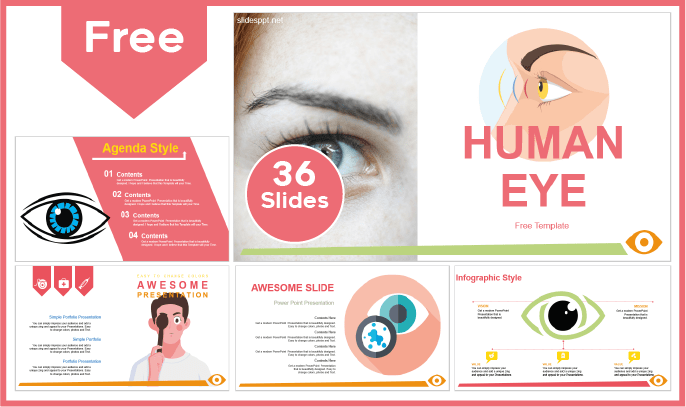 Free Human Eye Template for PowerPoint and Google Slides.
