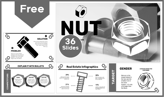 Free Nuts and Bolts Template for PowerPoint and Google Slides.
