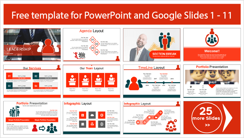 Modelos de liderança para download gratuito em PowerPoint e Google Slides.