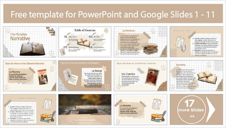 Modèles de narration esthétique à télécharger gratuitement en format PowerPoint et Google Slides.
