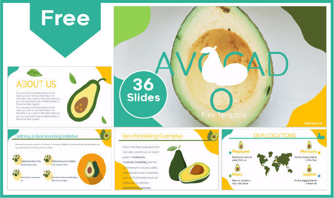 Free Avocado Template for PowerPoint and Google Slides.