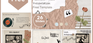 Free Music Aesthetic Template for PowerPoint and Google Slides.