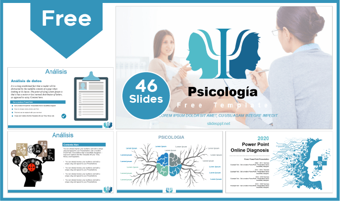 Plantilla de Psicología gratis para PowerPoint y Google Slides.