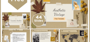 Free Aesthetic vintage template for PowerPoint and Google Slides.