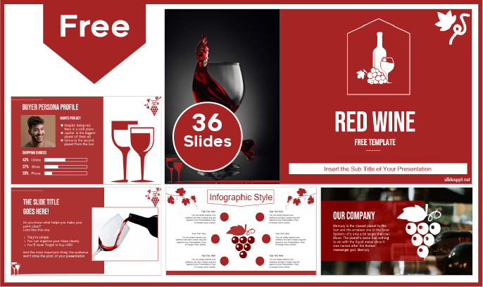 Free Wine Template for PowerPoint and Google Slides.