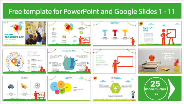 Teacher's Day Template for Children - PowerPoint Templates and Google ...