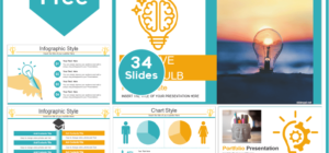 Free Creative Light Bulb style template for PowerPoint and Google Slides.