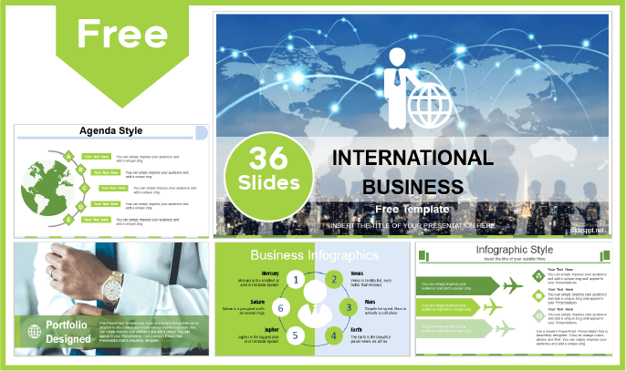 Kostenlose internationale Geschäftsvorlage für PowerPoint und Google Slides.