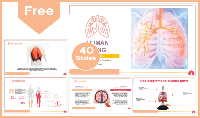 Free Lungs Template for PowerPoint and Google Slides.