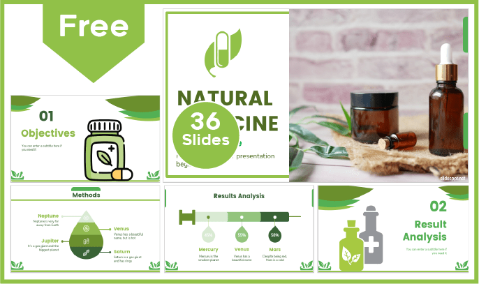 Free Natural Medicine Template for PowerPoint and Google Slides.
