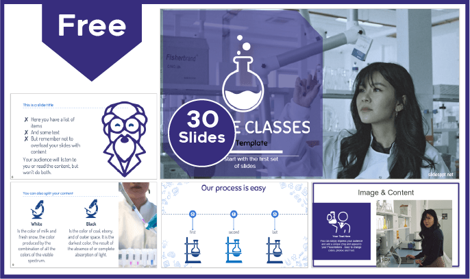 Free Science Classroom Template for PowerPoint and Google Slides.