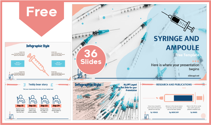 Free Syringes Template for PowerPoint and Google Slides.