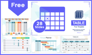 Free Table Templates for PowerPoint and Google Slides.