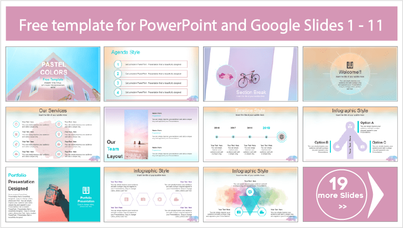 Free downloadable gradient border templates for PowerPoint and Google Slides themes.