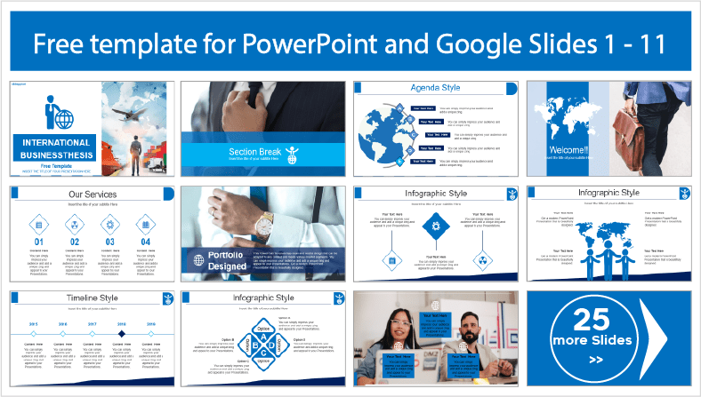 Descargar gratis plantillas para Tesis de Negocios Internacionales en PowerPoint y temas Google Slides.