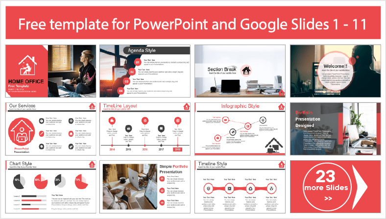 Descarregar gratuitamente modelos de trabalho na Internet para temas de PowerPoint e Google Slides.