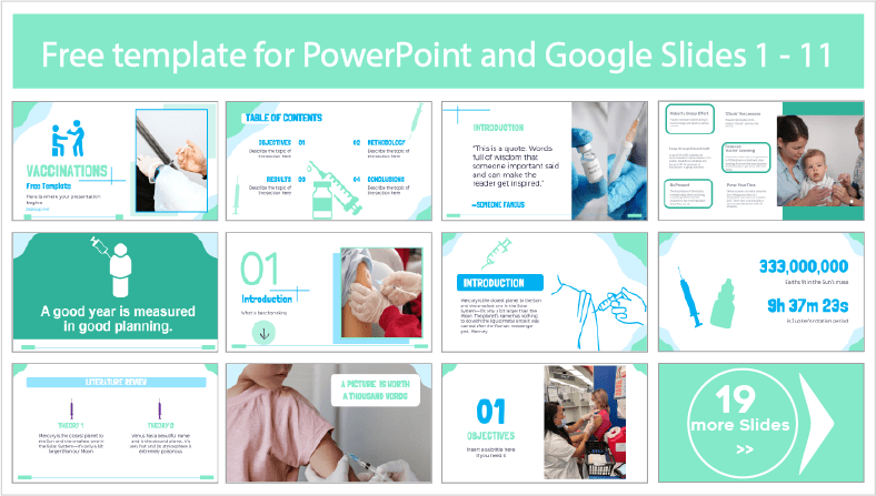 Descargar gratis plantillas de Vacunación para PowerPoint y temas Google Slides.