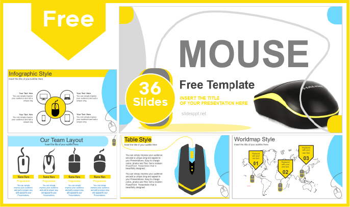 Plantilla estilo de Mouse de PC gratis para PowerPoint y Google Slides.