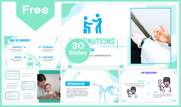 Free Vaccination Template for PowerPoint and Google Slides.