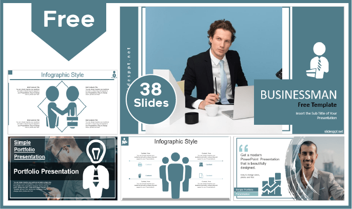 Free Business Man Template for PowerPoint and Google Slides.