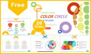 Free Colorful Circles Template for PowerPoint and Google Slides.