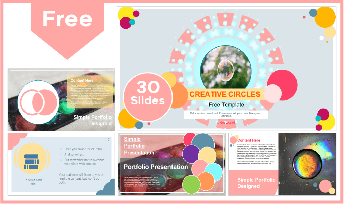 Free Creative Circles Template for PowerPoint and Google Slides.