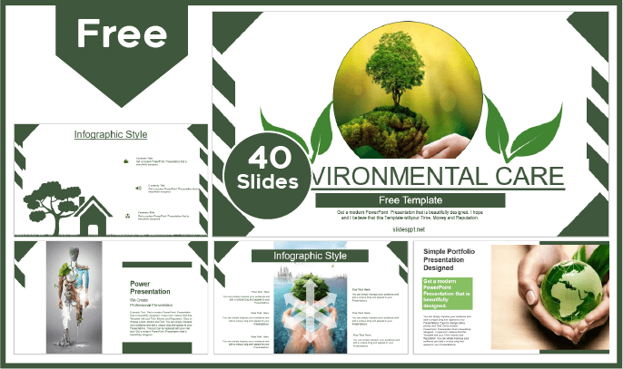 Free Care for the Environment Template for PowerPoint and Google Slides.