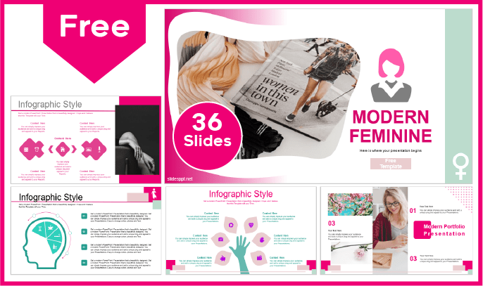 Free Female style template for PowerPoint and Google Slides.