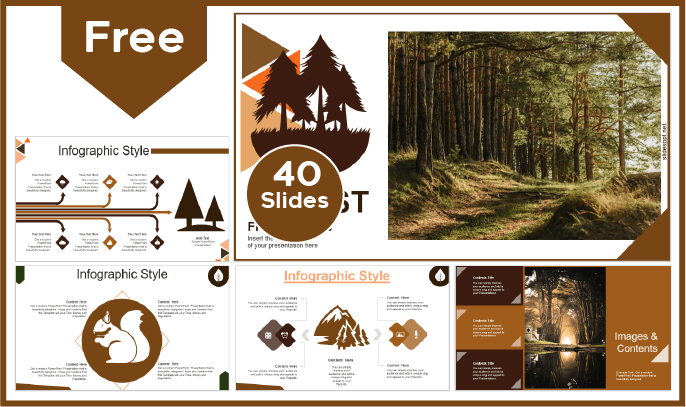 Modelo de floresta gratuito para PowerPoint e Google Slides.