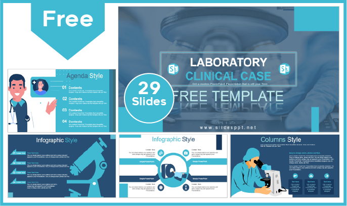 Free Laboratory Clinical Case Template for PowerPoint and Google Slides.
