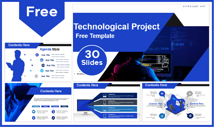 Free Technology Project Template for PowerPoint and Google Slides.