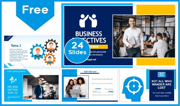 Free Business Objective Template for PowerPoint and Google Slides.