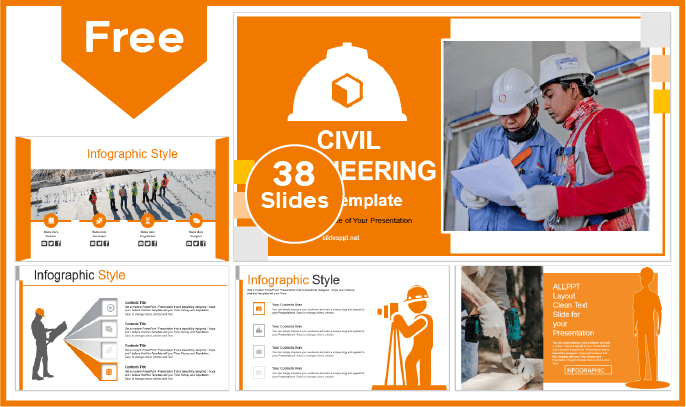 Free Civil Engineering Template for PowerPoint and Google Slides.