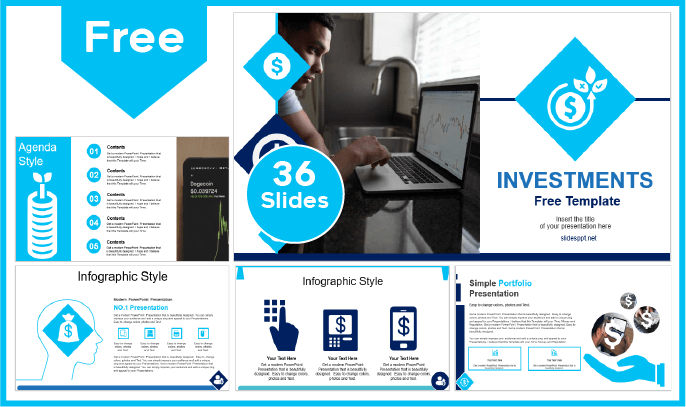 Free Investments Template for PowerPoint and Google Slides.
