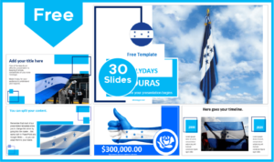 Free modern Honduran National Holidays template for PowerPoint and Google Slides.