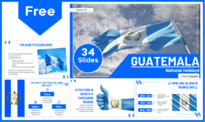 Free Guatemalan National Holidays modern template for PowerPoint and Google Slides.