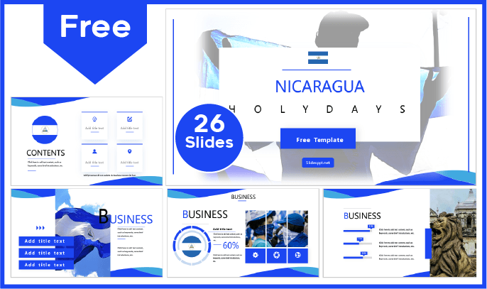 Free Nicaraguan National Holidays modern template for PowerPoint and Google Slides.