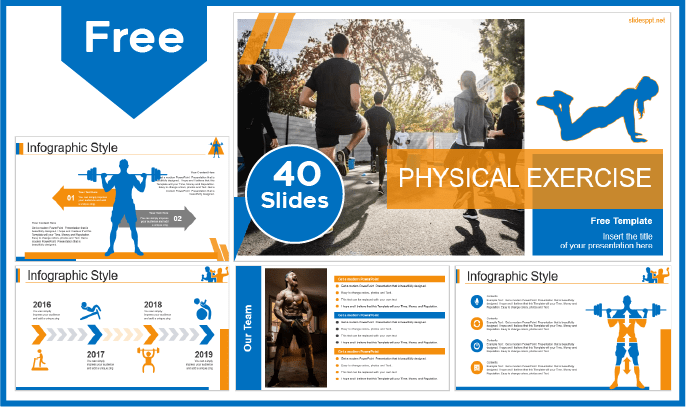 Free Physical Exercises Template for PowerPoint and Google Slides.