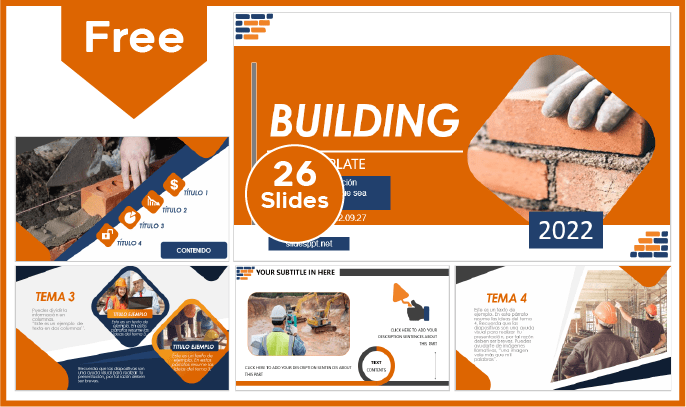 Free Civil Construction Template for PowerPoint and Google Slides.