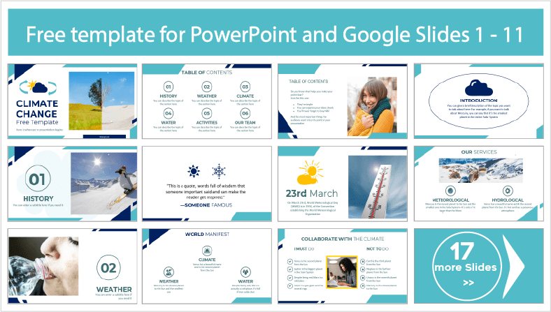 Climate Change Templates for free download in PowerPoint and Google Slides themes.