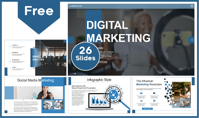 Free Digital Marketing Template for PowerPoint and Google Slides.