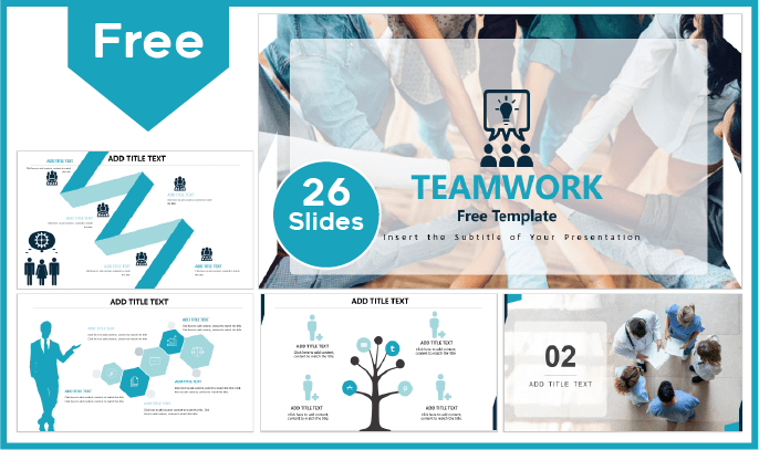 Free Teamwork Template for PowerPoint and Google Slides.