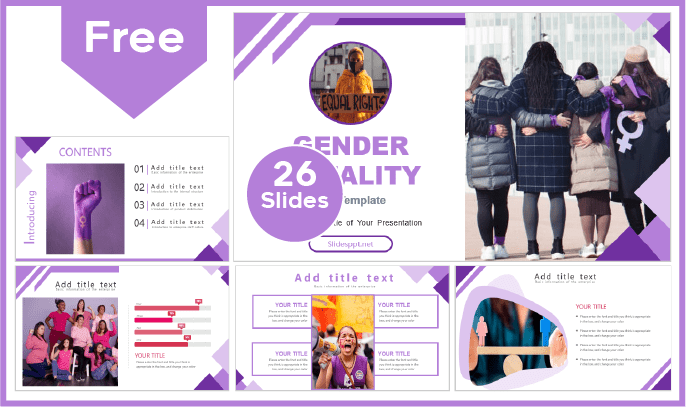 Free Gender Equality Template for PowerPoint and Google Slides.