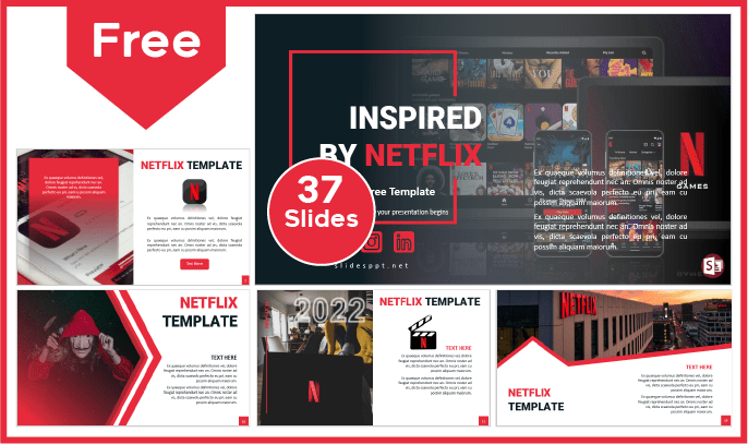 Free Netflix Inspired Template for PowerPoint and Google Slides.