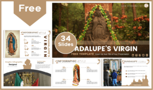 Free Virgin of Guadalupe Template for PowerPoint and Google Slides.