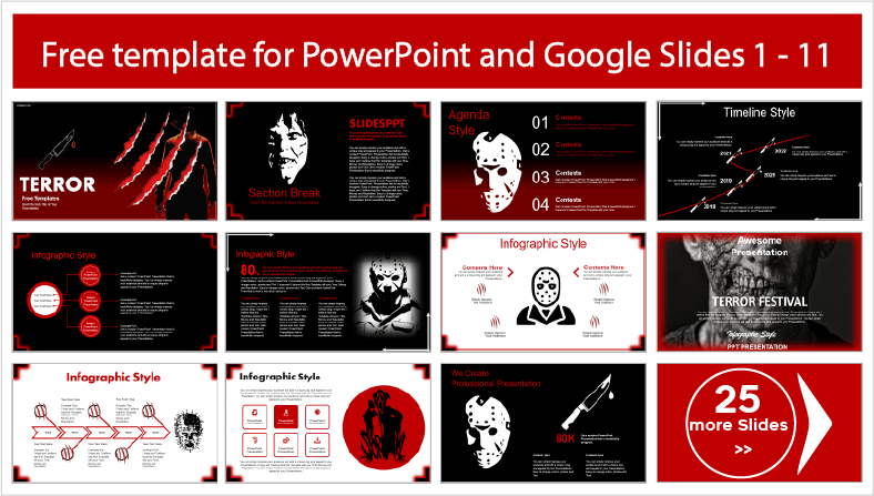 Terror Templates for free download in PowerPoint and Google Slides themes.
