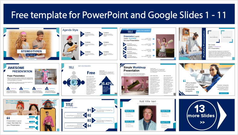 Stereotypes templates for free download in PowerPoint and Google Slides themes.